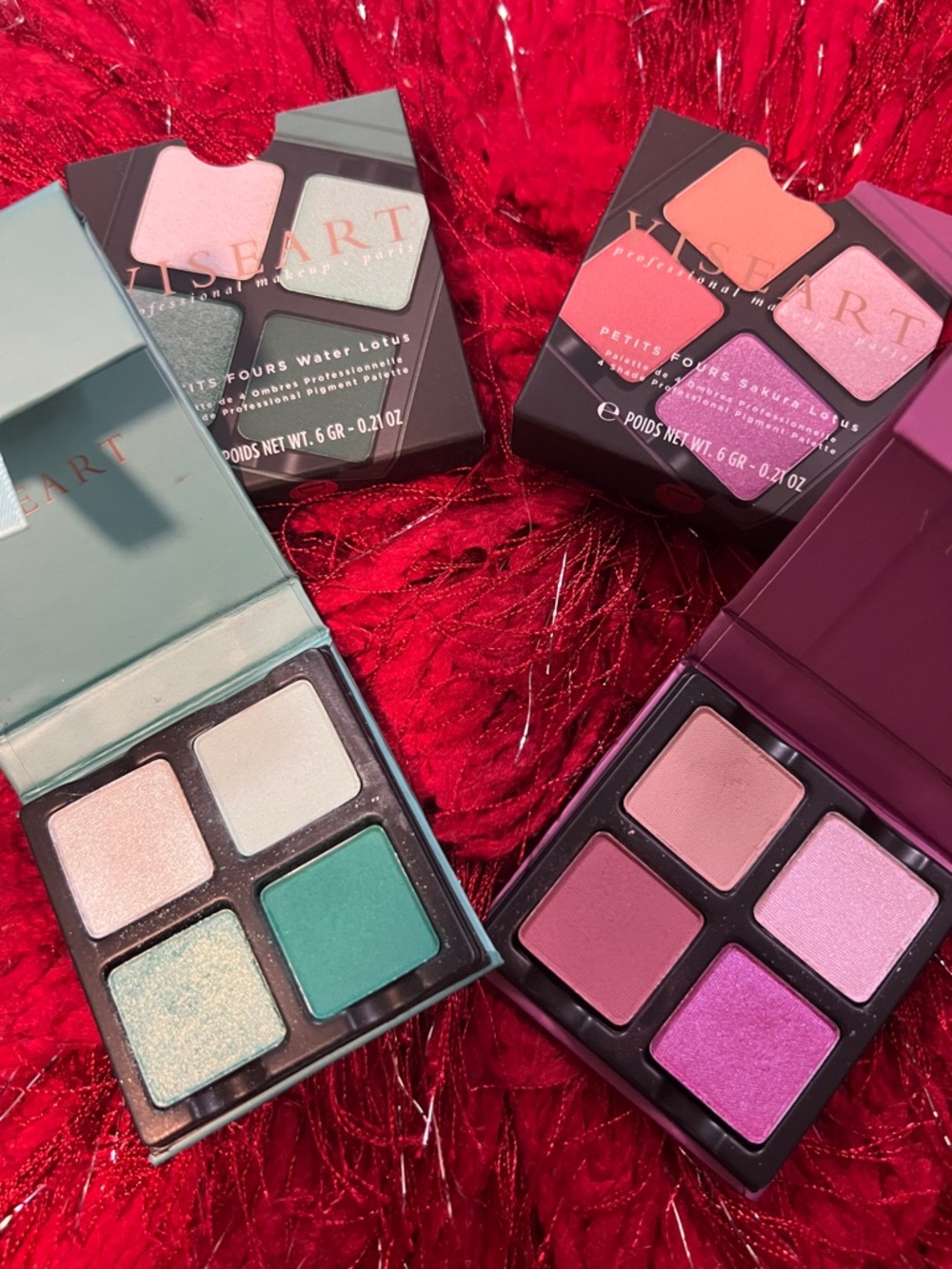 🌈 VISEART Petit Fours Bundle 2 Eyeshadow Palettes Water Lotus & Sakura Lotus